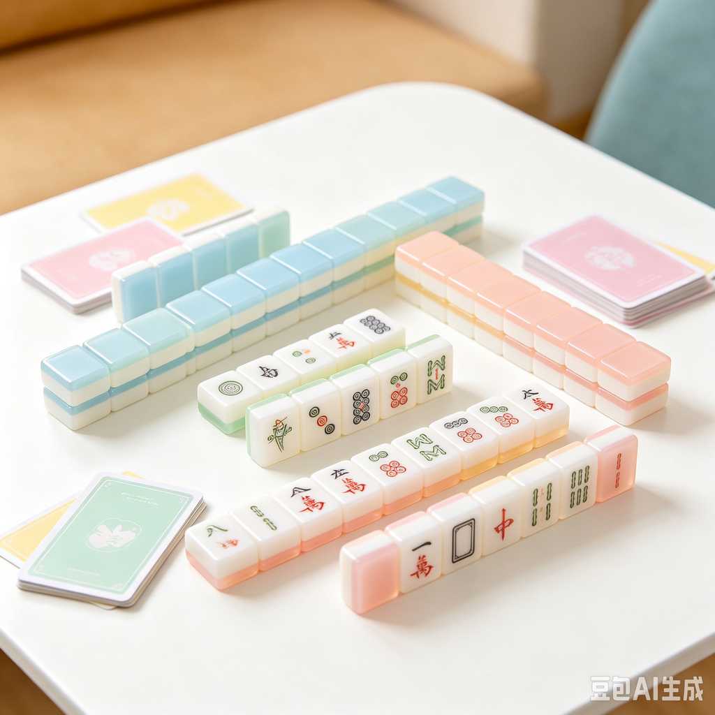 bright print mahjong tiles